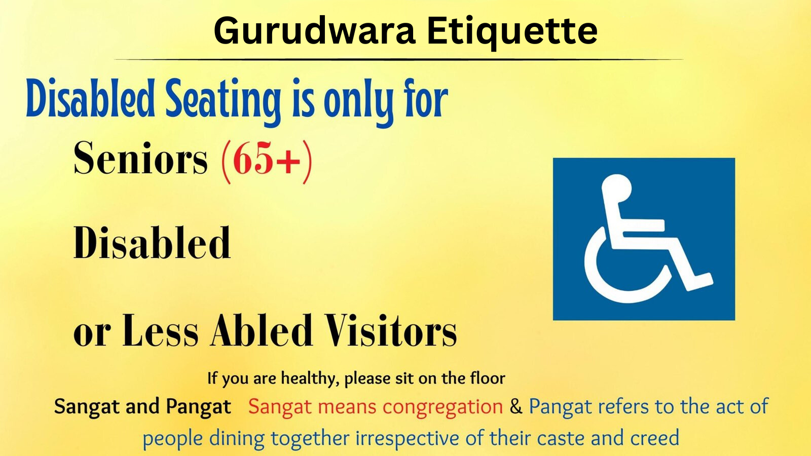 Gurudwara Etiquette